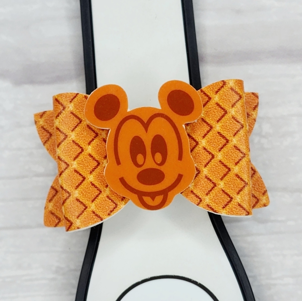 Mouse Waffle magic Band Bow